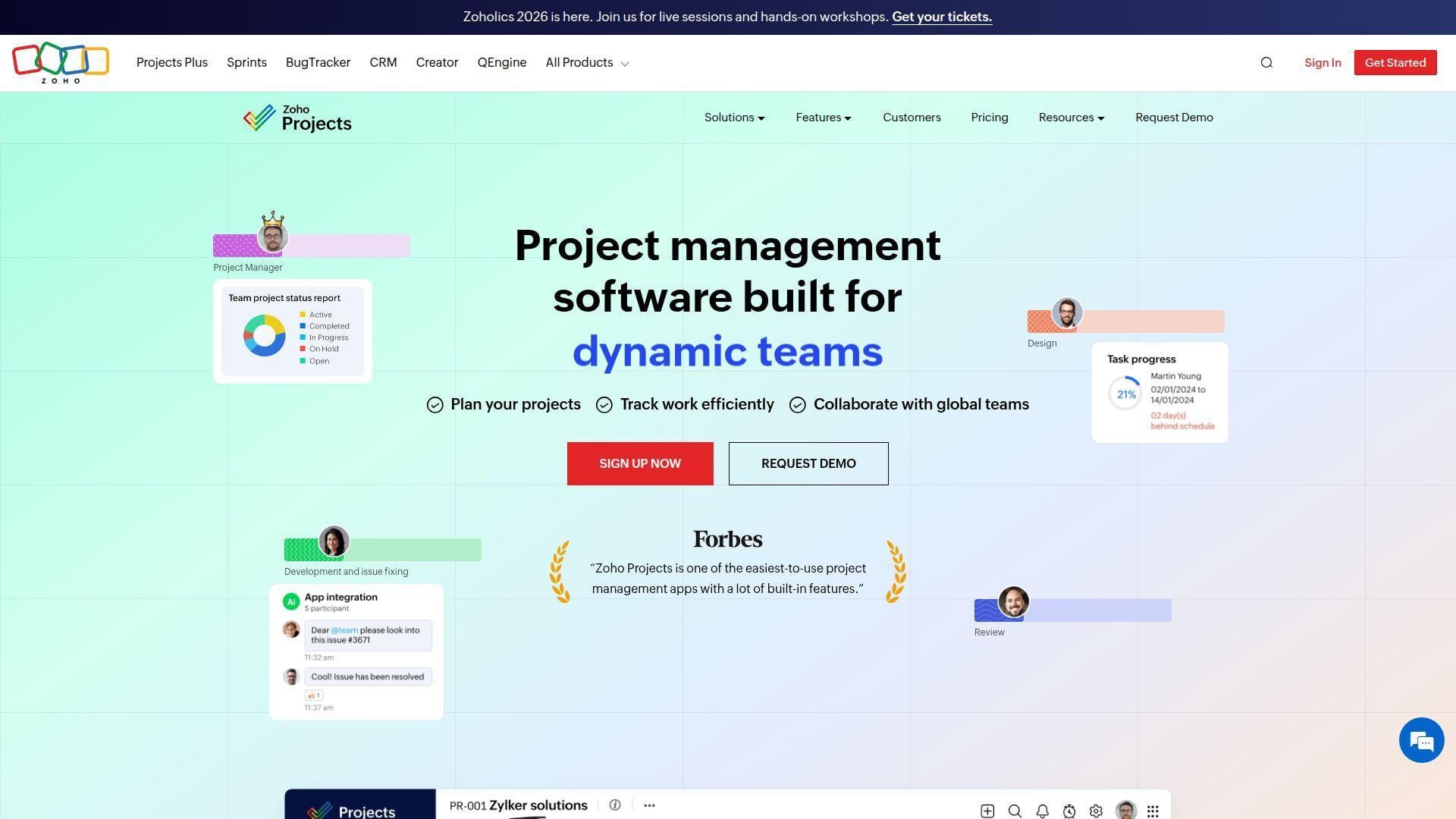 12. Zoho Projects