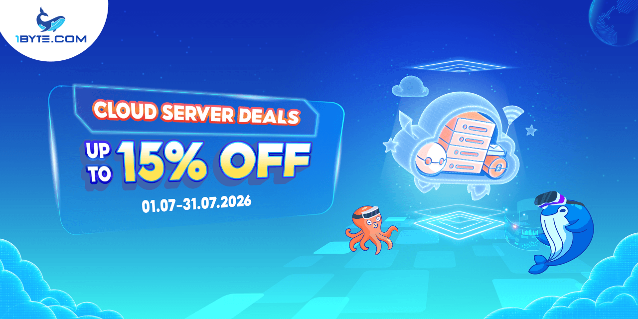 Cloud Server Deals Up to 15% Off at 1Byte