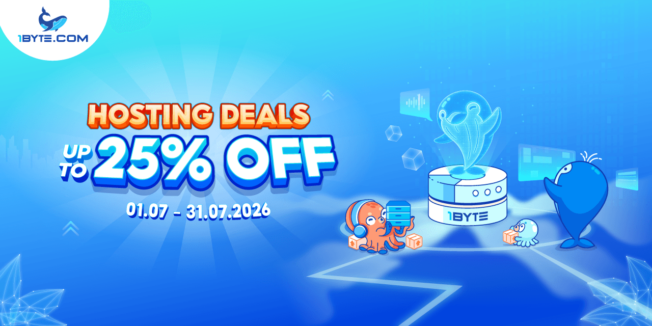 Hosting Deals Up to 25% Off at 1Byte