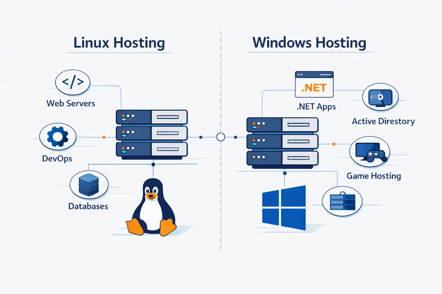 Best Use Cases for Linux and Windows Hosting