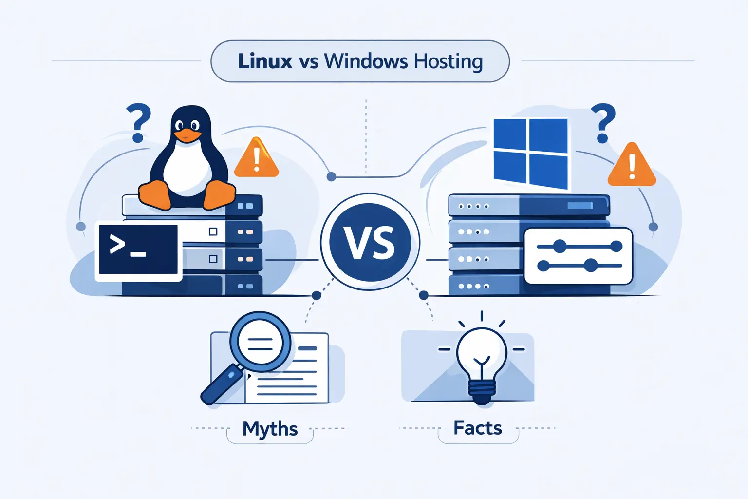 Common Misconceptions About Linux vs Windows Hosting