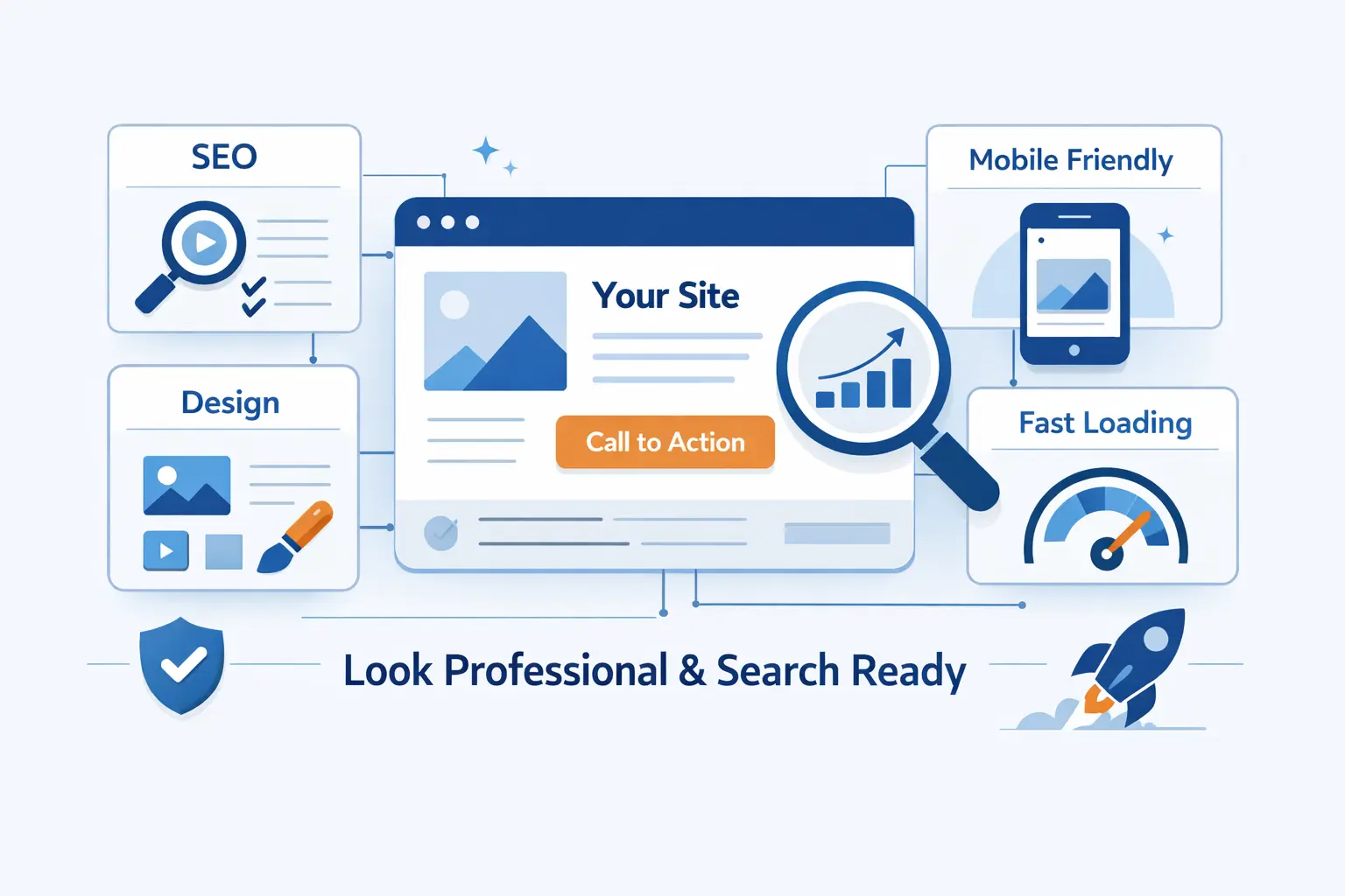 How to Make a Free Business Website Look Professional and Search Ready