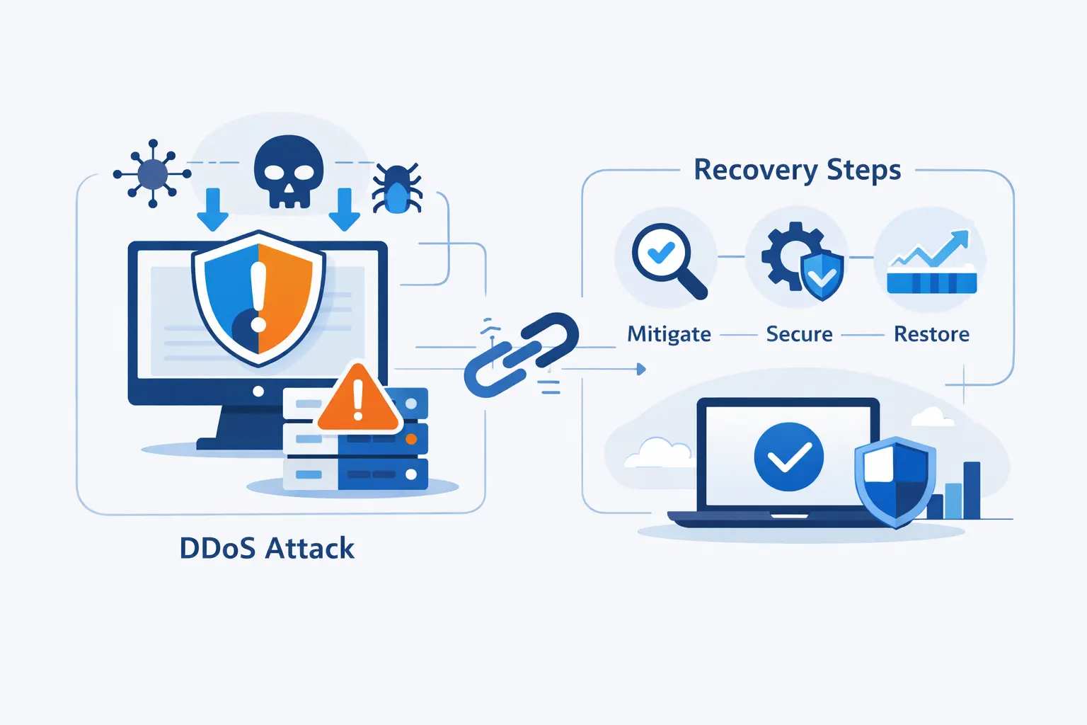 Responding to a DDoS Attack and Recovering Afterward