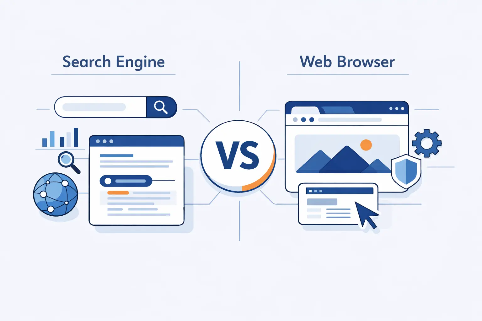 Search Engines Versus Web Browsers