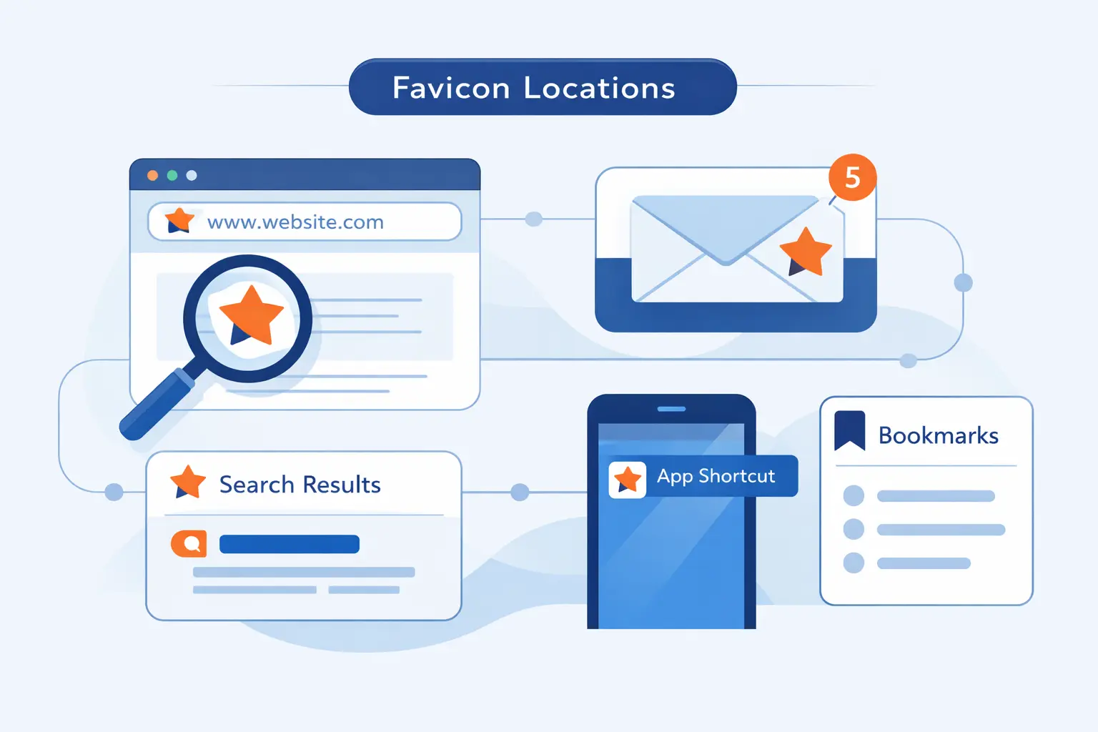 Where Favicons Appear Online
