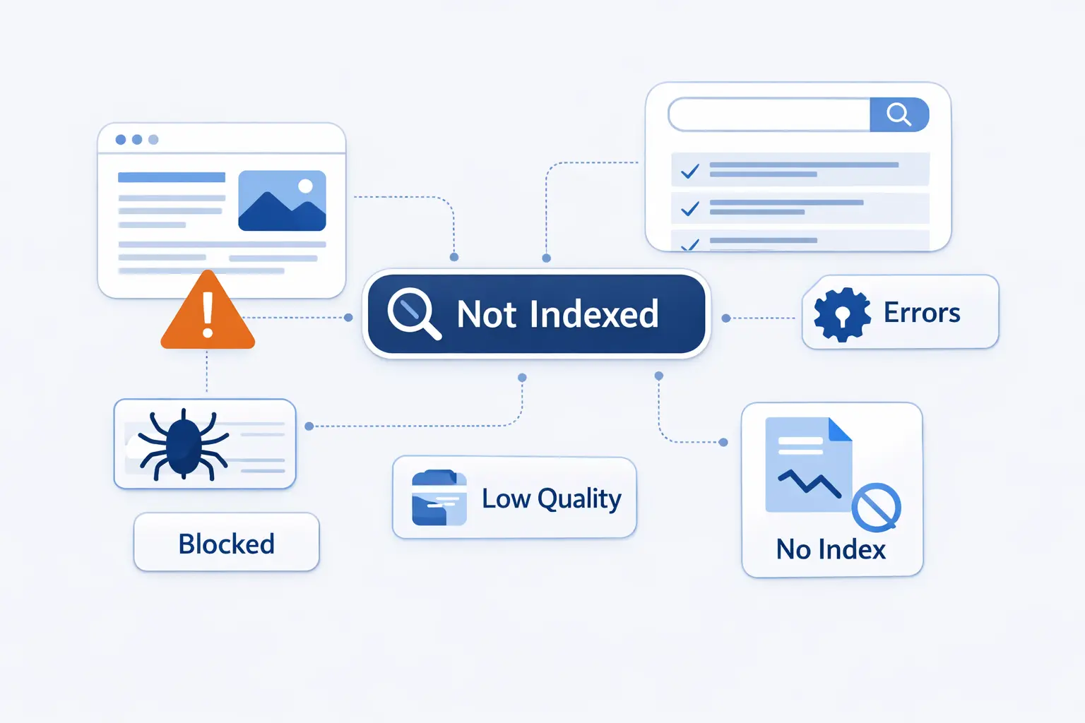 Why Some Pages Are Not Crawled, Indexed, or Shown in Search Results