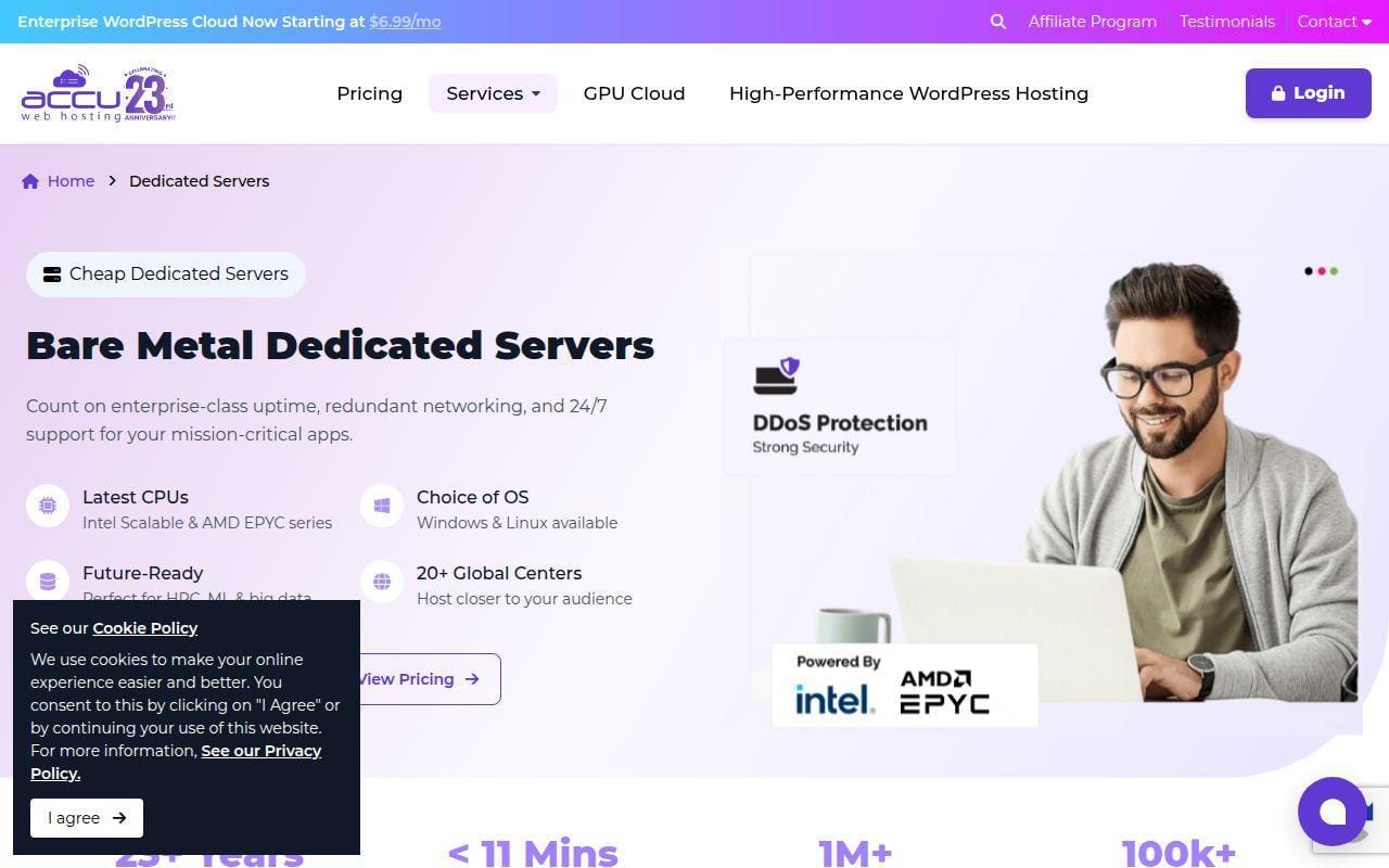 9. AccuWeb Hosting
