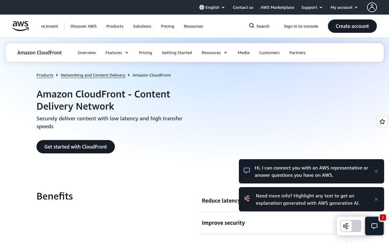 4. Amazon CloudFront