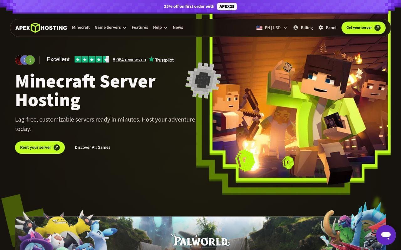 10. Apex Hosting