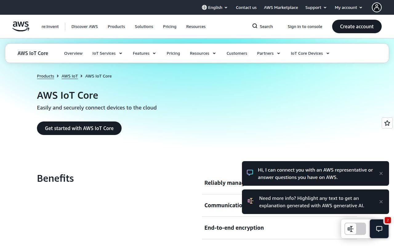 1. AWS IoT Core