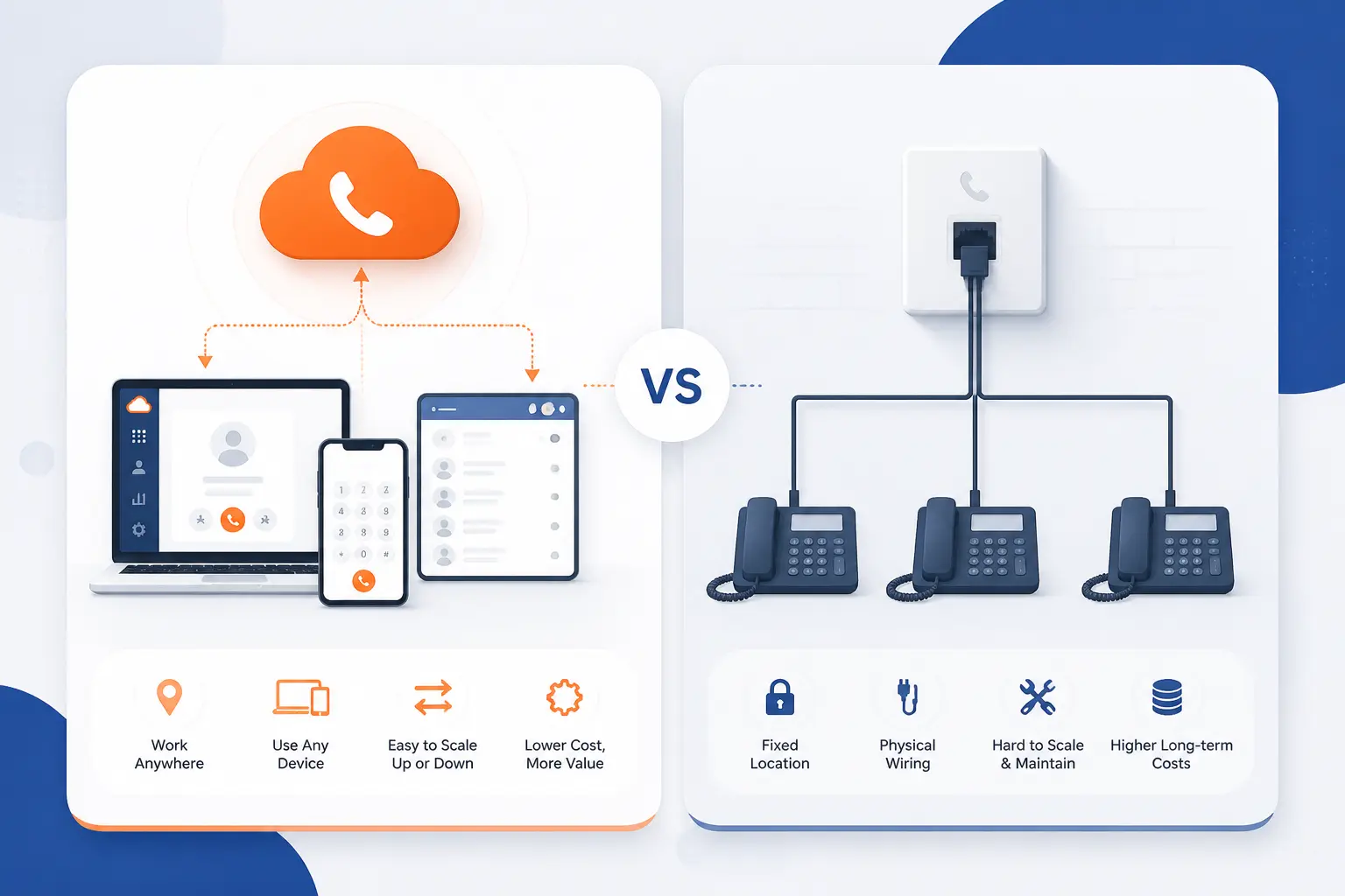Cloud Based Phone Systems Versus Traditional Phone Lines