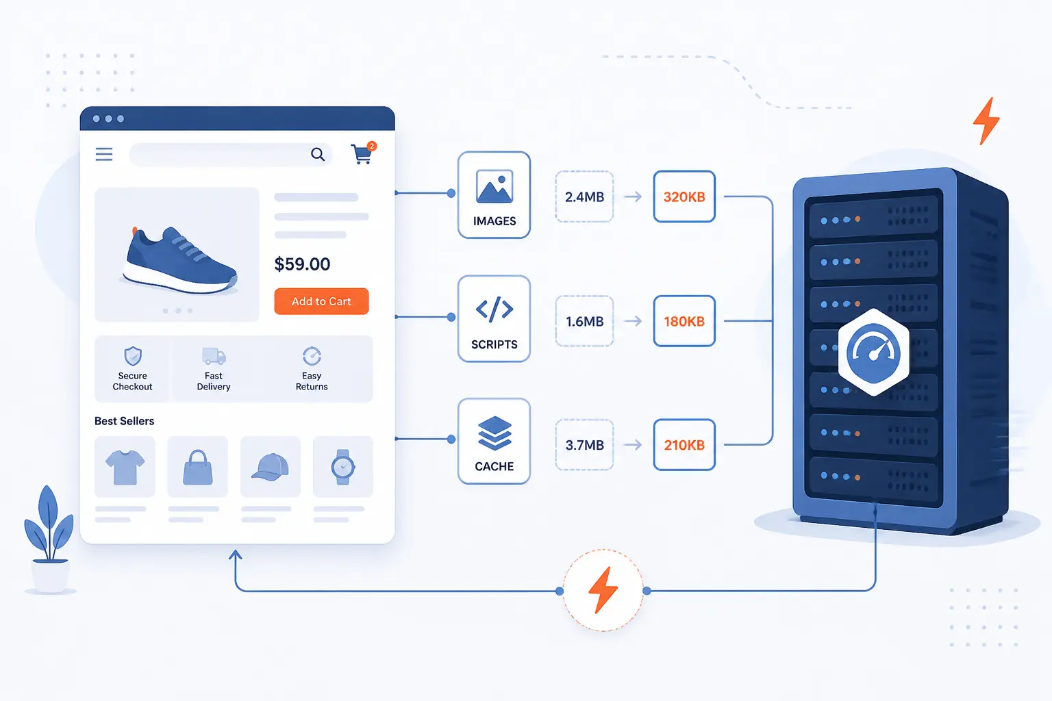 How to Speed Up Ecommerce Website in 10 Steps