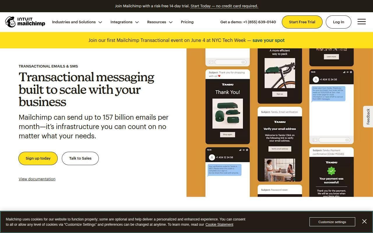 10. Mailchimp Transactional Email