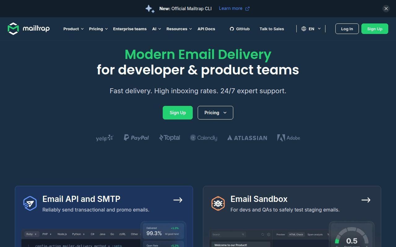 1. Mailtrap