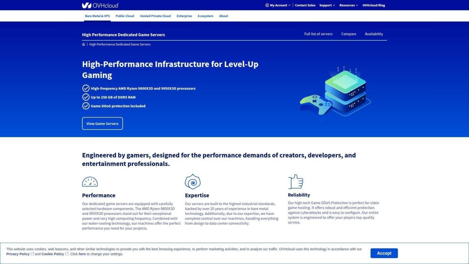 Best Cloud Server for Game Hosting in 2026 | 1Byte