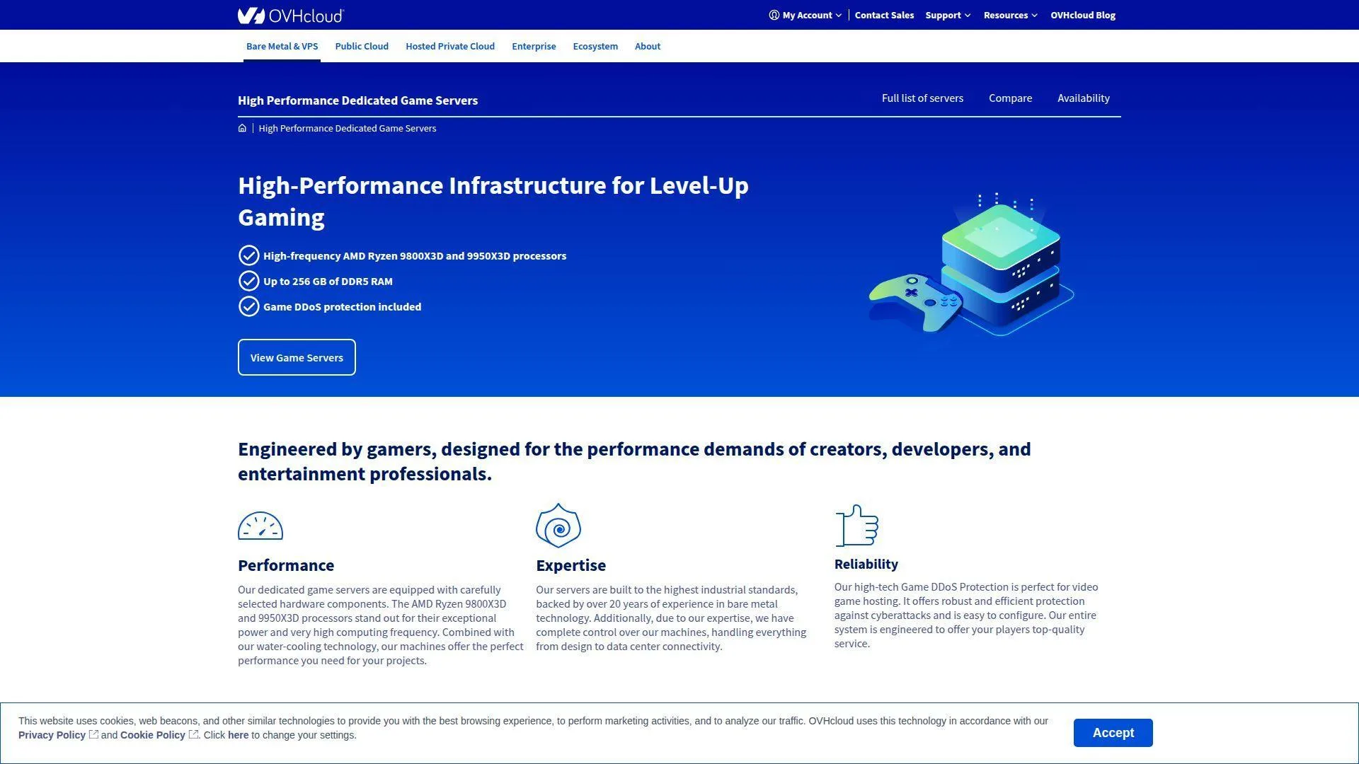 1. OVHcloud Game Servers