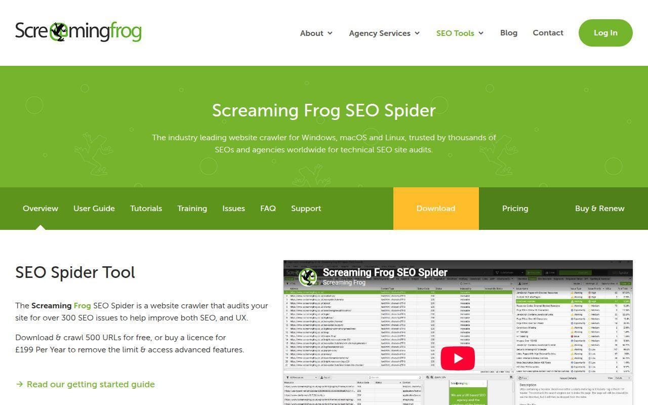 6. Screaming Frog SEO Spider