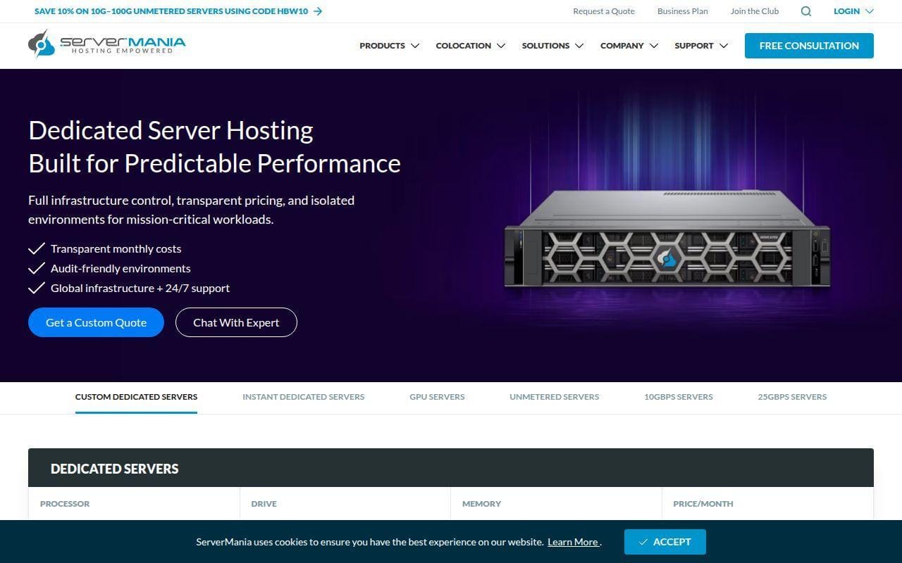 6. ServerMania