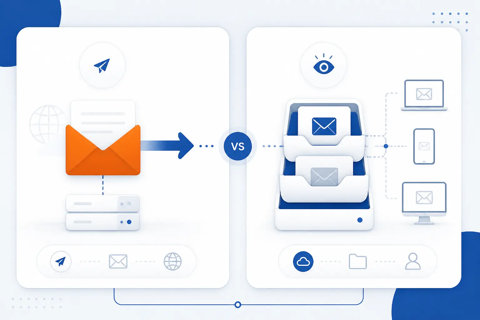 SMTP vs IMAP and POP3