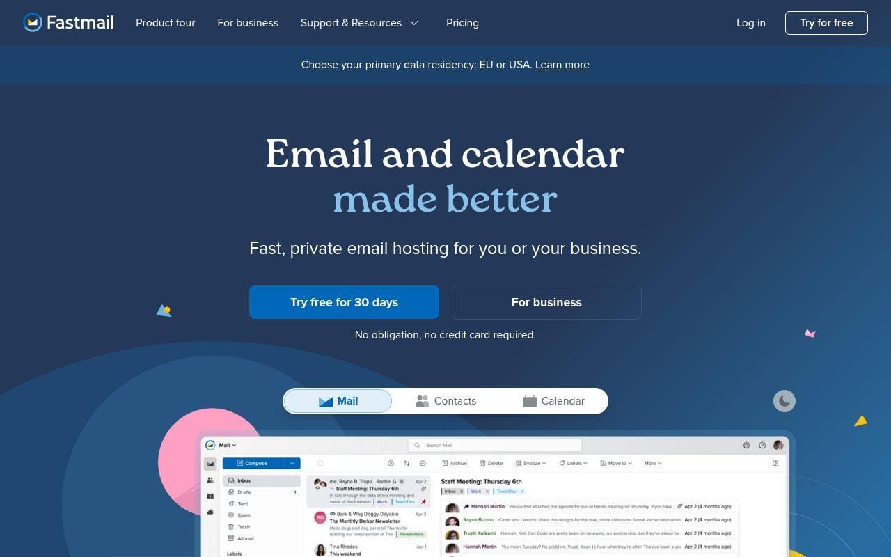 8. Fastmail
