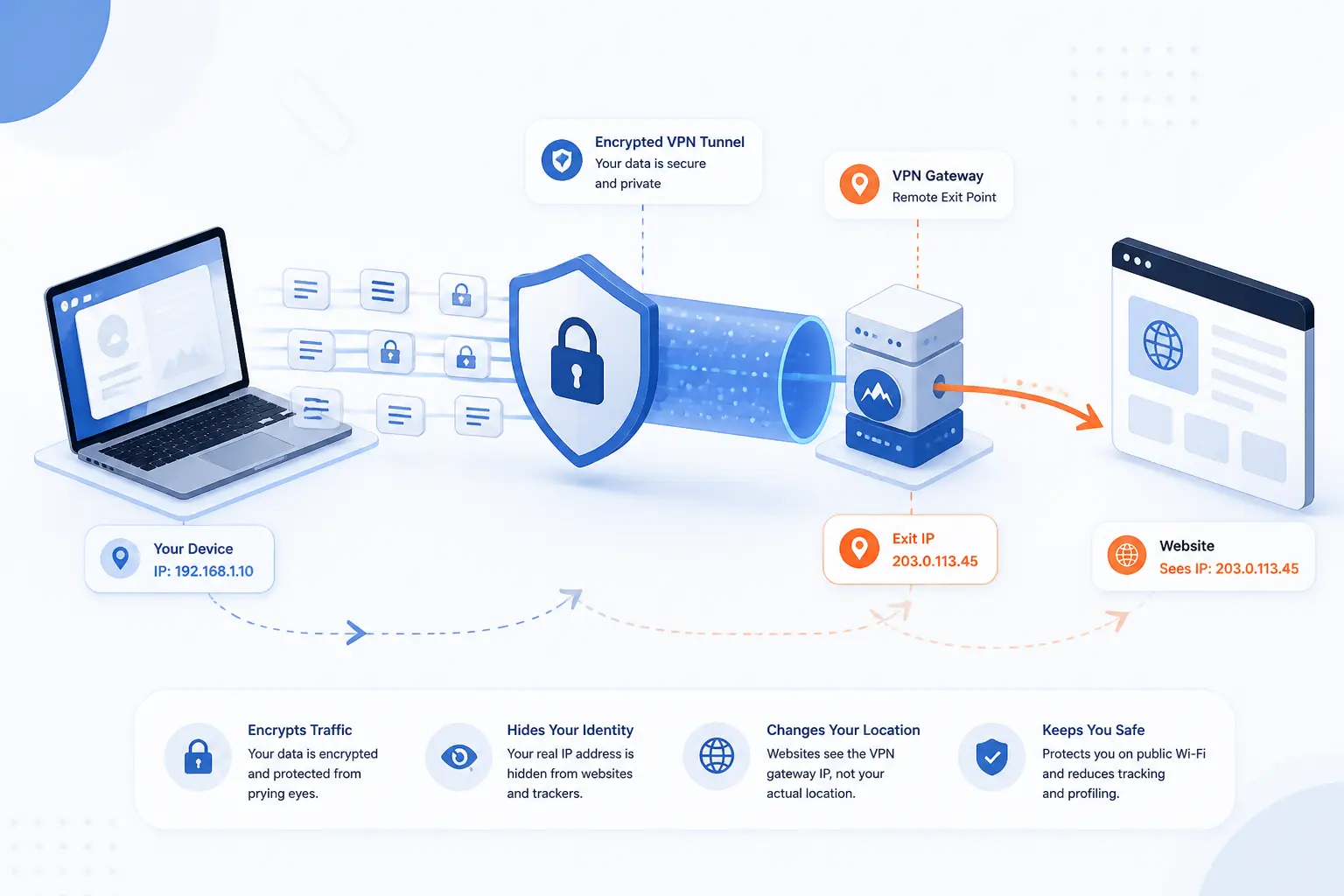 How VPNs Safeguard Traffic and Identity