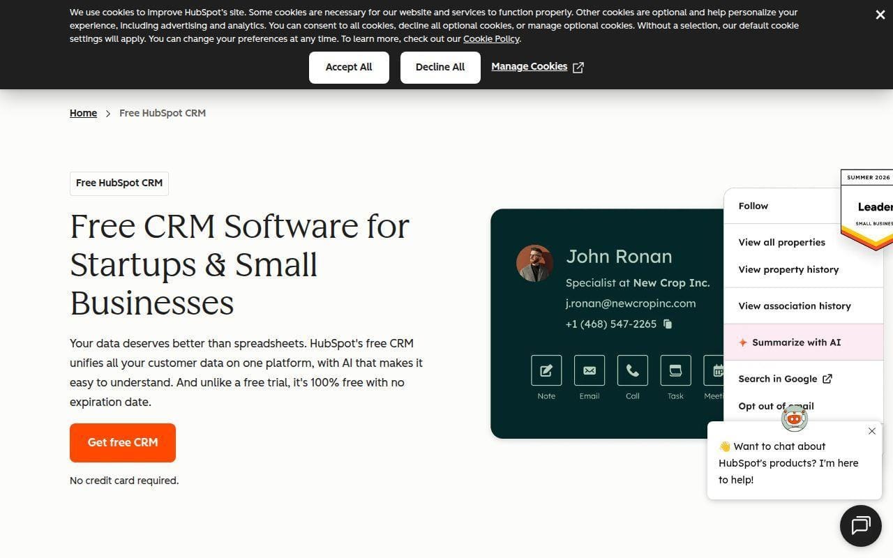 1. HubSpot CRM
