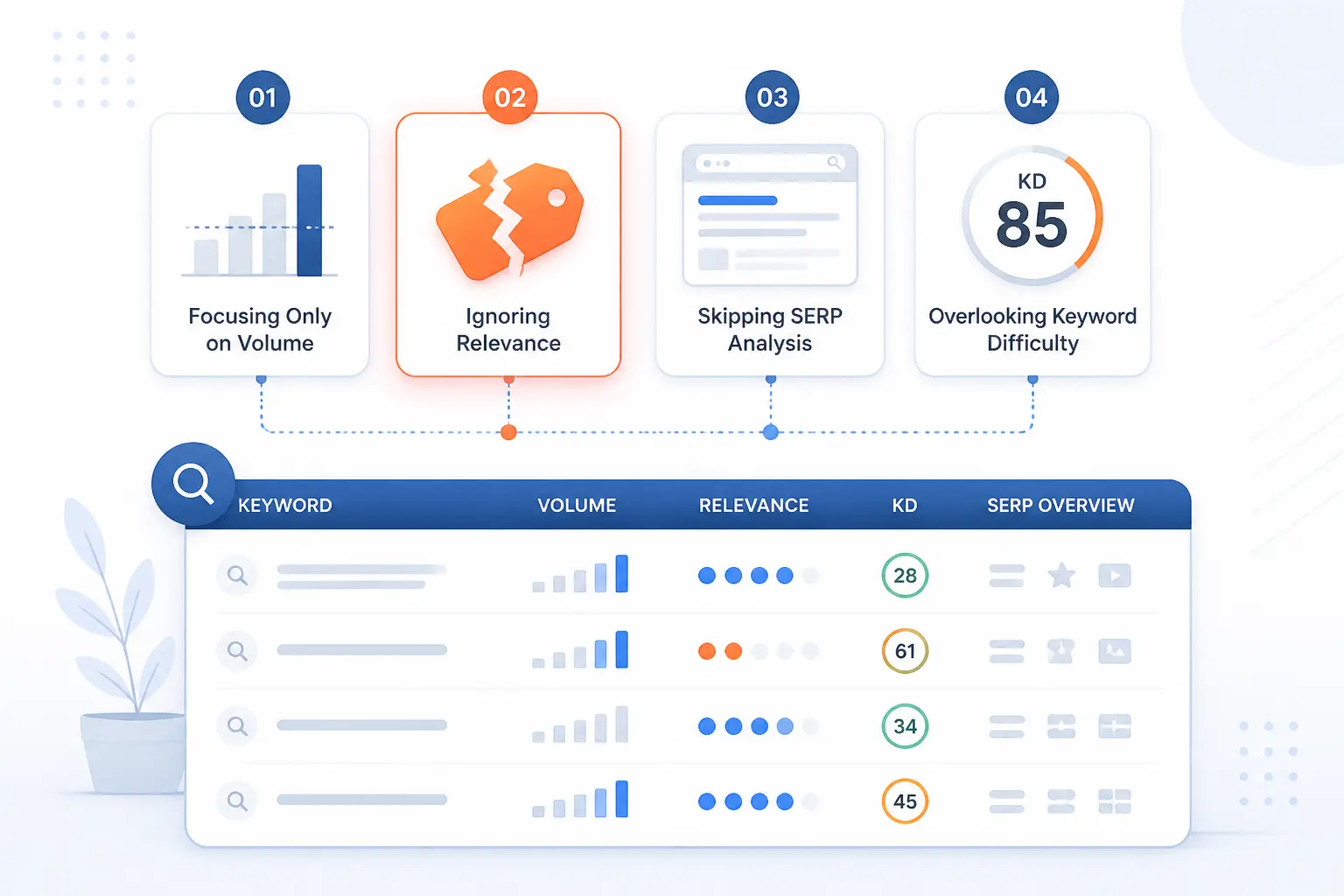 Mistakes That Undermine Keyword Selection