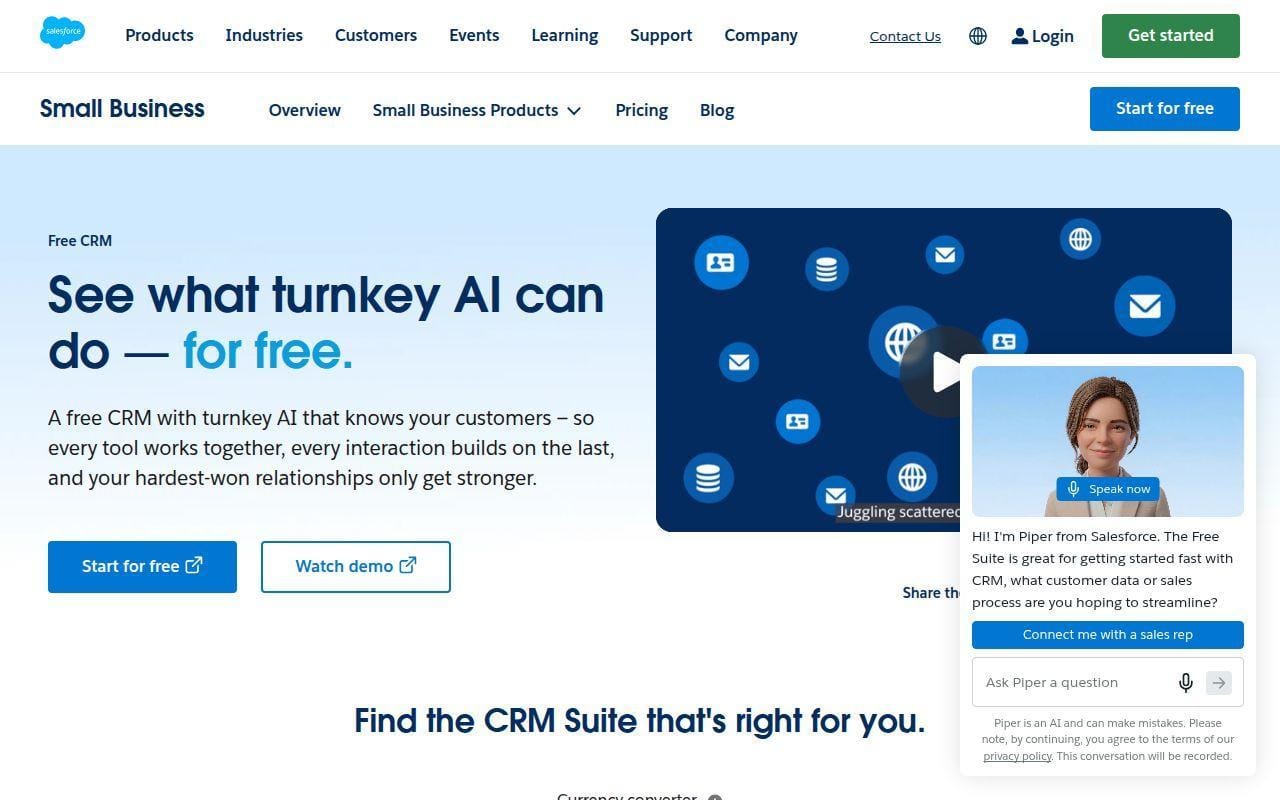 3. Salesforce Free Suite