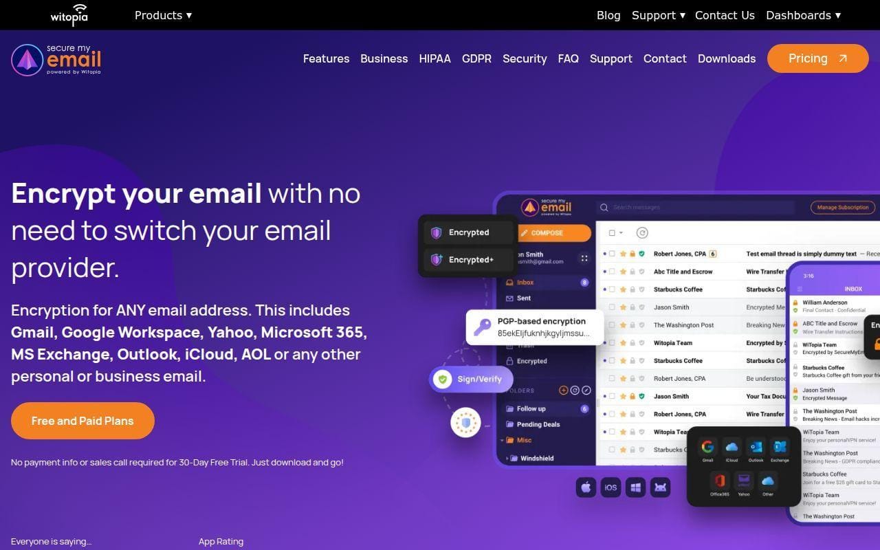 7. SecureMyEmail