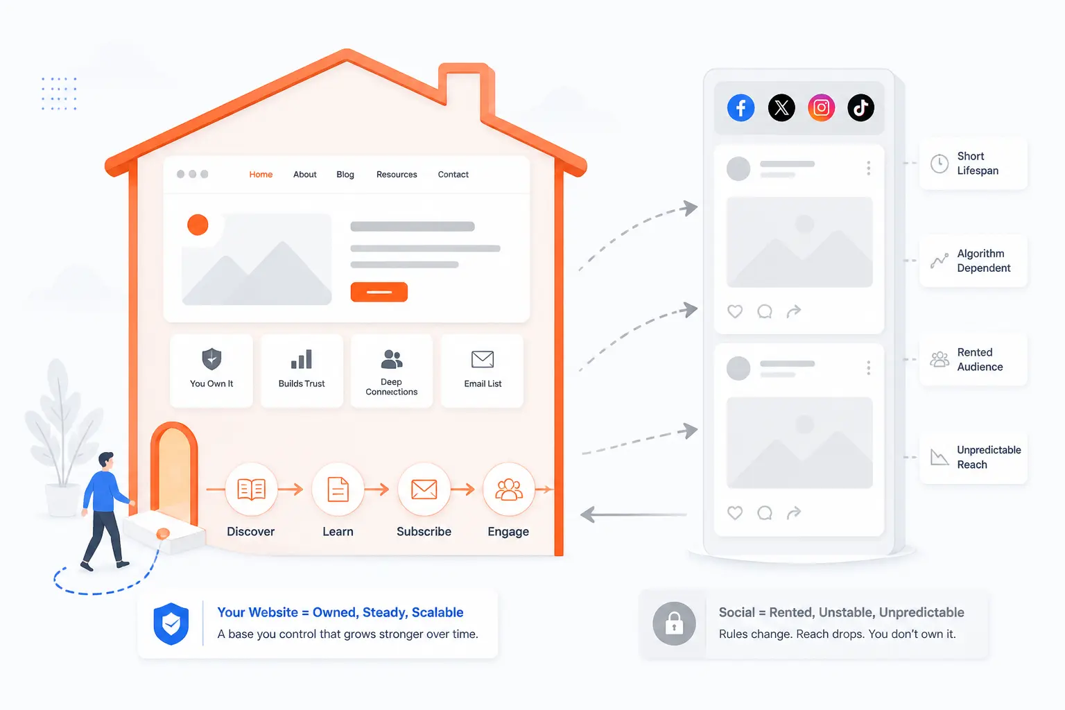 Why a Website Is a Stronger Base Than Social Alone