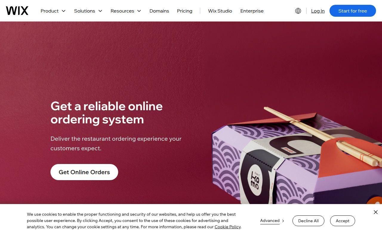10. Wix Restaurants
