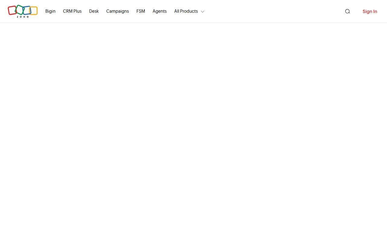 2. Zoho CRM