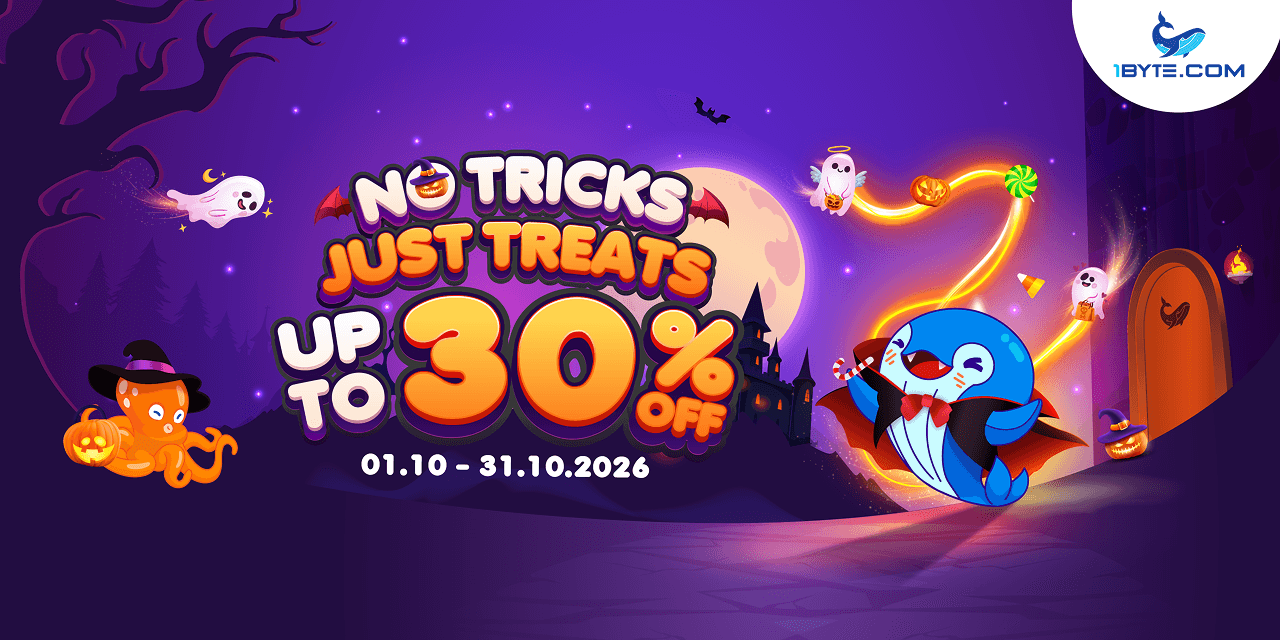 No Tricks, Just Treats: Up to 30% Off at 1Byte