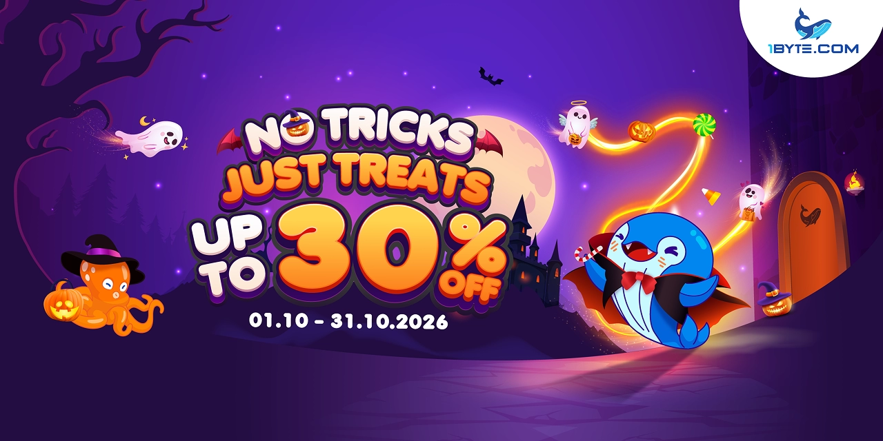 No Tricks, Just Treats: Up to 30% Off at 1Byte