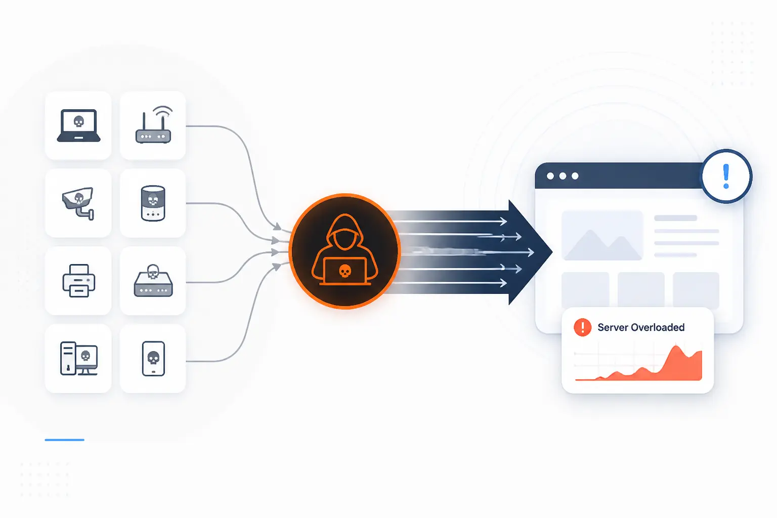 From Botnet to Outage How DDoS Attacks Overwhelm a Target