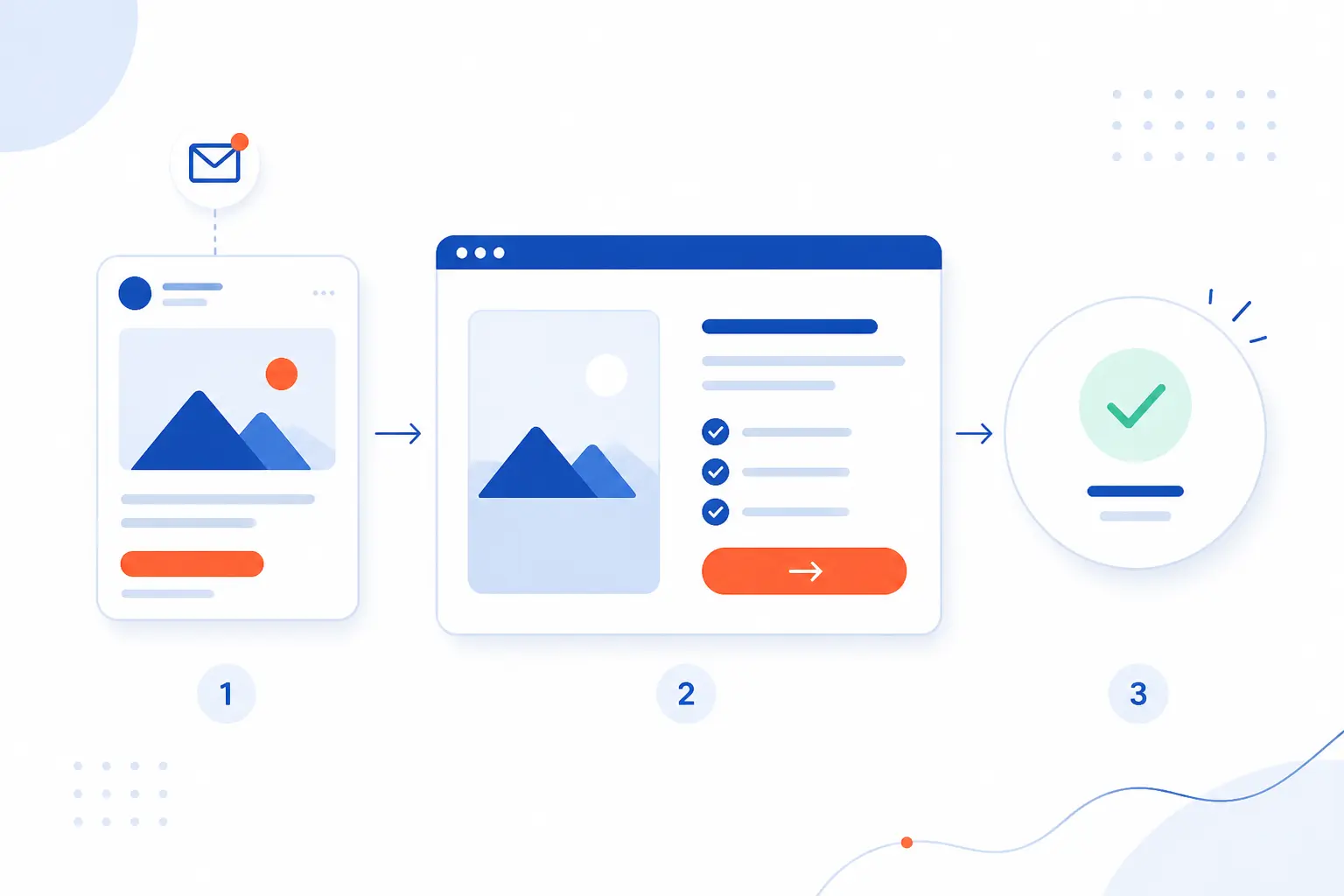 How Visitors Move From Ad or Email to Action