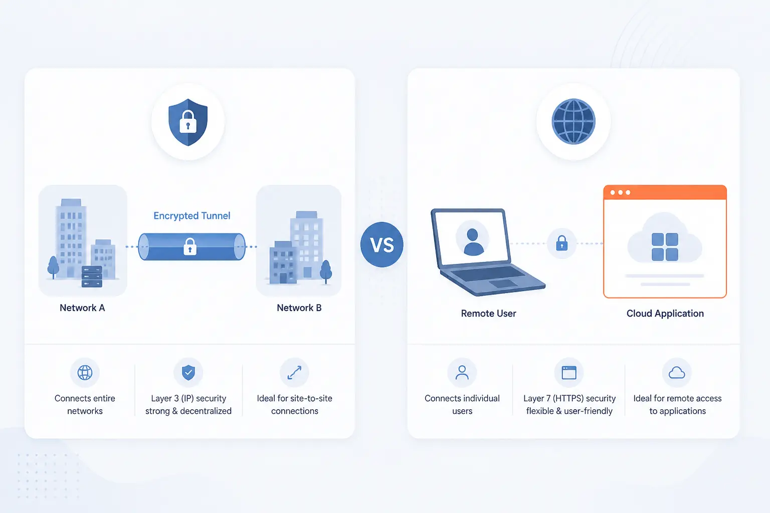 IPsec VPN vs SSL VPN