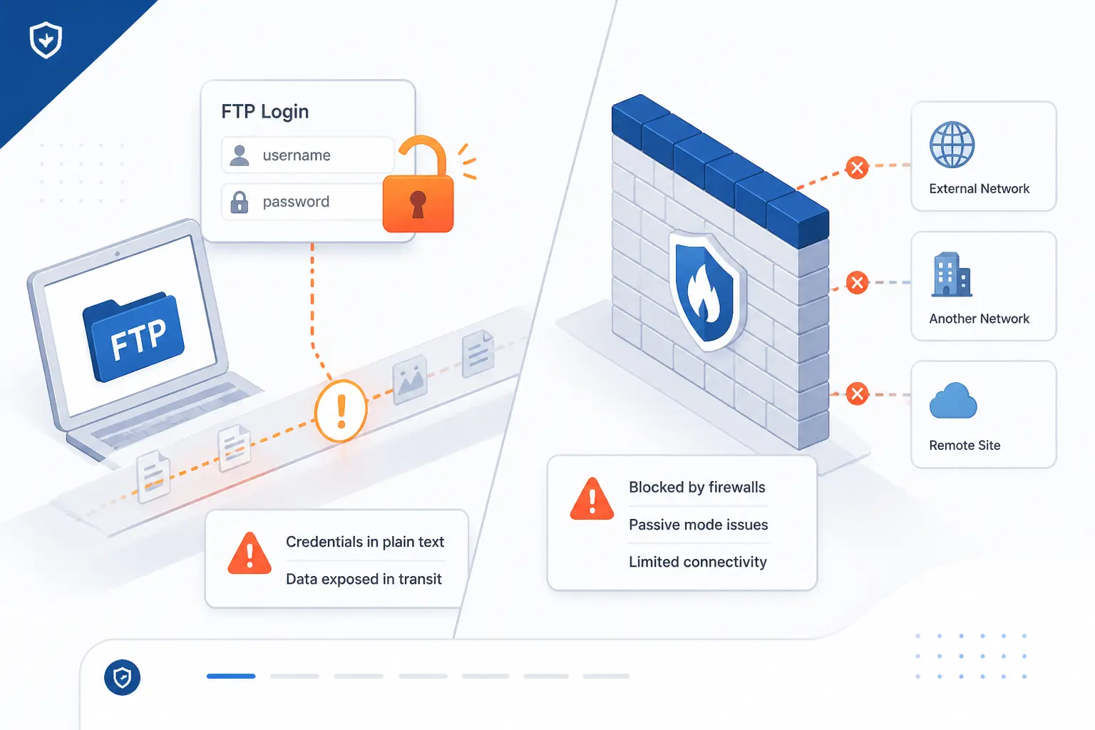 Why Standard FTP Has Security and Network Limits