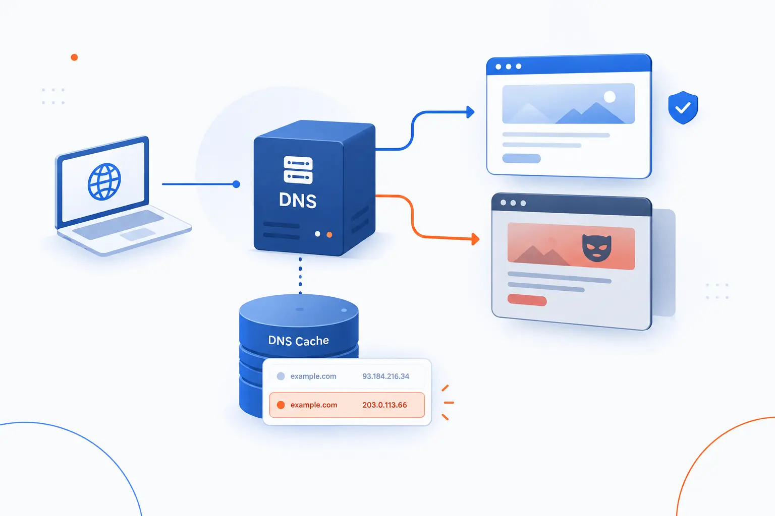 DNS Poisoning Is the Insertion of False DNS Data